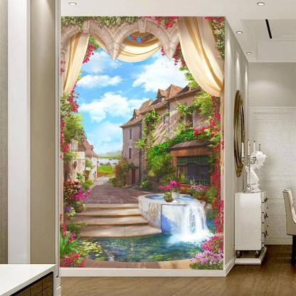 AY FASHION 28 cm 3D Wallpaper Large painting Wall Sticker Self Adhesive  Vinly Print Decal for Living Room, Bedroom, Kids, office ,Hall etc,_015  Self Adhesive Sticker Price in India - Buy AY
