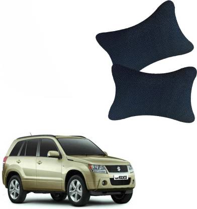 AutoKraftZ Black Leatherite Car Pillow Cushion for Maruti Suzuki