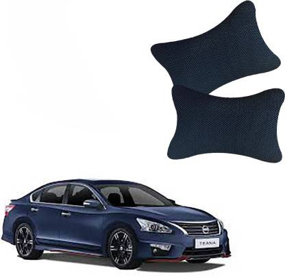 AutoKraftZ Black Leatherite Car Pillow Cushion for Nissan