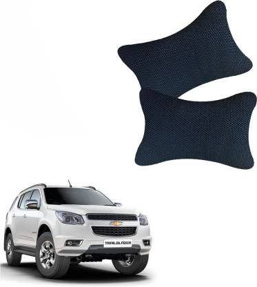 AutoKraftZ Black Leatherite Car Pillow Cushion for Chevrolet