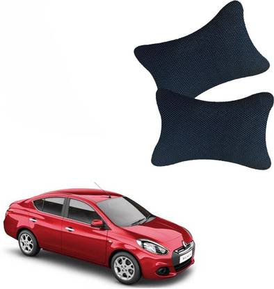 AutoKraftZ Black Leatherite Car Pillow Cushion for Renault