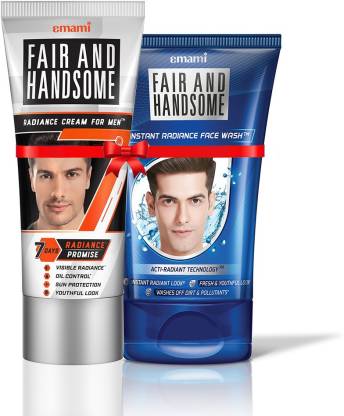 FAIR AND HANDSOME Radiance Cream 100g + Instant Radiance Face Wash 100g Combo Pack