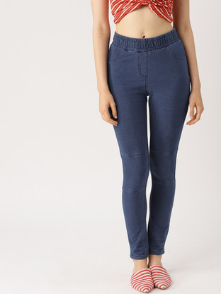 Dressberry Dark Blue Tregging Price in 
