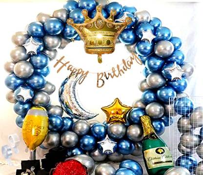 Sv Traders Birthday Party Decoration For Adult Boys Husband Girls Jumbo Combo Kit Of 65 Pcs