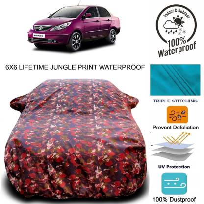 THE REAL ARV Car Cover For Tata Manza (With Mirror Pockets)