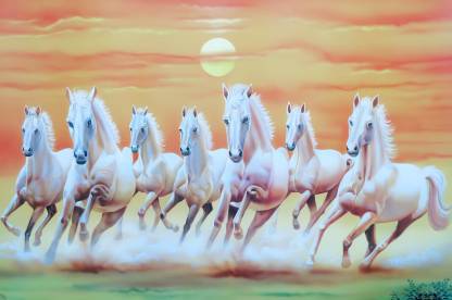 Seven Running Horses Fine Art Print - Animals posters in India - Buy art,  film, design, movie, music, nature and educational paintings/wallpapers at  