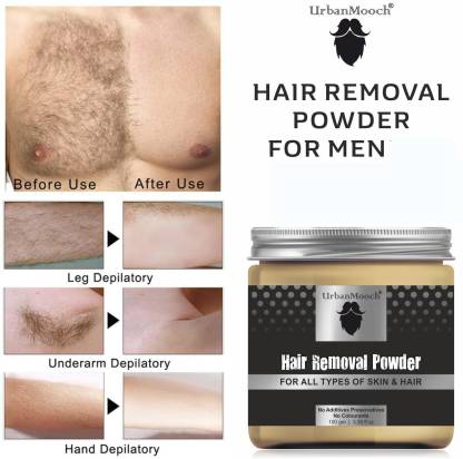 UrbanMooch Natural & Organic Hair Removal Powder For Men- All Skin & Hair  Types Cream - Price in India, Buy UrbanMooch Natural & Organic Hair Removal  Powder For Men- All Skin &