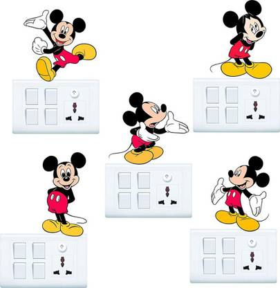 KC Home Decoration 30 cm PVC Vinyl Multicolor Crown Decals Decorative Small Switch Penal/Board Decor Wall Sticker of Mickey Mouse Cartoon King Running Standing Colorful Decal self Adhesive Self Adhesive Sticker Price KC Home Decoration 30 cm PVC Vinyl Multicolor Crown Decals Decorative Small Switch Penal/Board Decor Wall Sticker of Mickey Mouse Cartoon King Running Standing Colorful Decal self Adhesive Self Adhesive Sticker Price