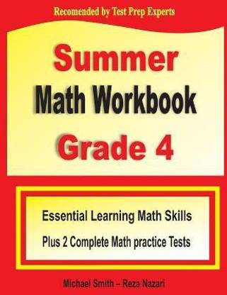 Buy Summer Math Workbook Grade 4 by Smith Michael at Low ...