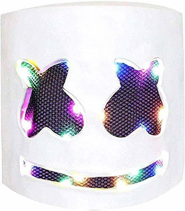 Wire Light Up LED DJ Marshmello Mask 