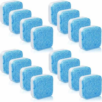 Modinity 16 Pcs Washing Machine Cleaner | Deep Cleaning Detergent Effervescent Tablet for Perfectly Cleaning of Tub/Drum Laundry Fresh No Smell Home Cleaning Tool | 16 Pcs Dishwashing Detergent Dishwash Bar