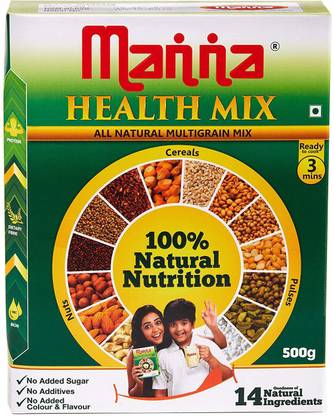 Manna Millet Health Mix 500g Sathu Maavu For Babies 100 Natural Millet Multigrain Nutrition Drink For Kids 14 Natural Ingredients 500 G Price In India Buy Manna Millet