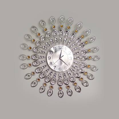 Desired Designs Og 68 Cm X, Grey Framed Mirrored Wall Clock 68cm
