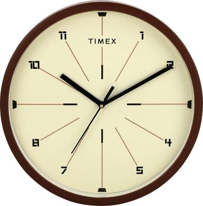 Timex Analog  cm X  cm Wall Clock Price in India - Buy Timex Analog   cm X  cm Wall Clock online at 