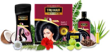 TRU HAIR Onion oil 110 ml with Heater and Onion Shampoo-200ml (Combo Pack)  Price in India - Buy TRU HAIR Onion oil 110 ml with Heater and Onion  Shampoo-200ml (Combo Pack) online