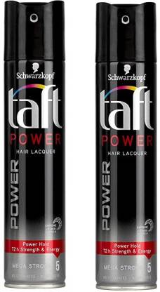 TAFT Power Hair Lacquer Mega Strong 5-250 ML*2 Hair Spray - Price in India, Buy  TAFT Power Hair Lacquer Mega Strong 5-250 ML*2 Hair Spray Online In India,  Reviews, Ratings & Features 