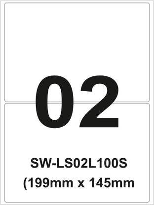 D R LABEL 02 199mm*145mm (02)A4 SIZE LABEL SHEET 100 Paper ...