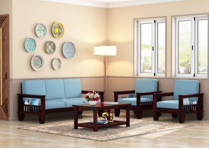 Handmade brown blue decor
