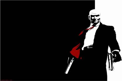 Hitman Game Wall Poster For Room With Gloss Lamination M17 Paper Print