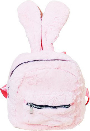 furry pink bunny backpack
