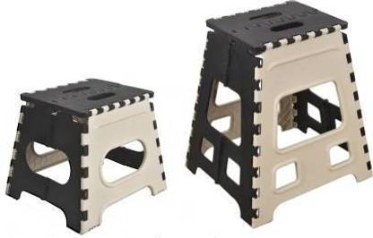 picture Foldable Step Stool For Kitchen prizam plastic folding step stools foot stool for kitchen convenient usages quick fold step stool 12 and 18 inches combo set of 2 stool