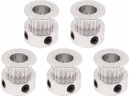 3D Printer GT2 20T 8mm Bore Aluminum Pulley Belt 6mm Rep Rap Set Screws Black