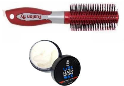 FUSION FLY Hair styling roller comb with lyffa hair wax Price in India - Buy  FUSION FLY Hair styling roller comb with lyffa hair wax online at  