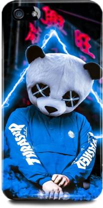 FIKORA Back Cover for APPLE iPhone 5, Neon trap boy panda marshmello Dj EDM  Music Smiley dj boy dj marshmellow - FIKORA : 