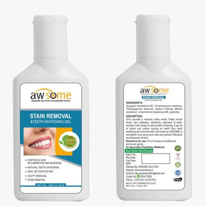 AWSOME stain remover and teeth whitening combo Teeth Whitening Liquid