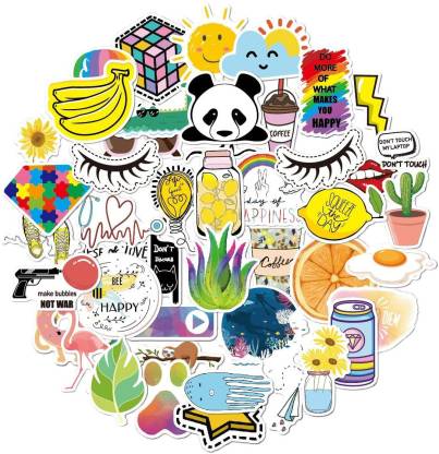 Yellowcult 45 No Duplicate Vsco Stickers Pack Fashion Labels Girls Vinyl Sticker For Art Laptop Macbook