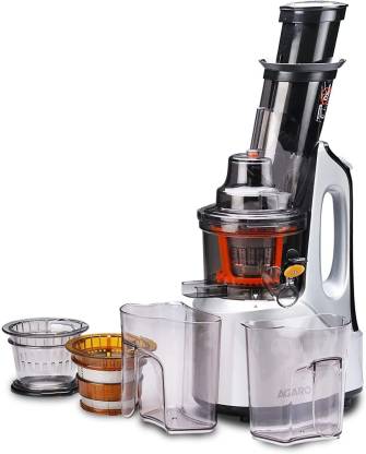 AGARO Imperial 240-Watt Slow Juicer with Cold Press Technology, Grey