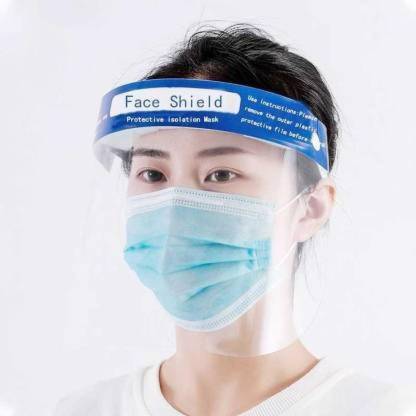 URBAN MED Full Face Shield Mask, face shield mask reusable, plastic, for man, for kids, for women, FGJJ2012 Face shield mask Safety Visor