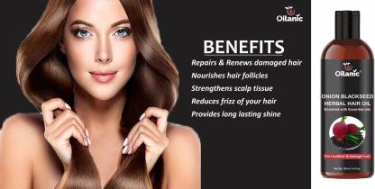 Oilanic Premium Onion Blackseed Herbal Hair Oil - For Hair Growth (100 ml) Hair Oil