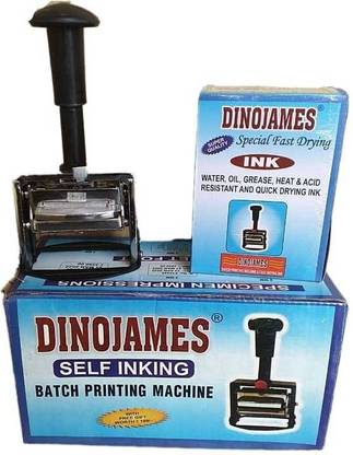 dinojames Batch coding Machine Label Stamping Machine