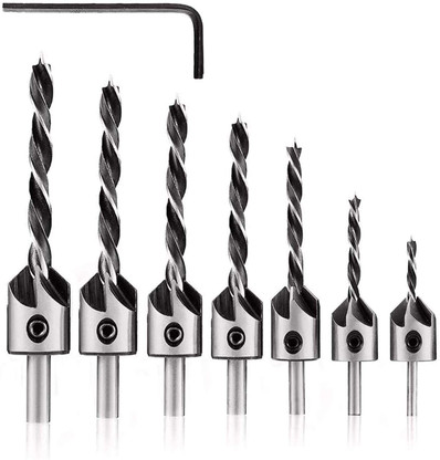 GSK Cut Countersink Drill Bits, 7pcs 