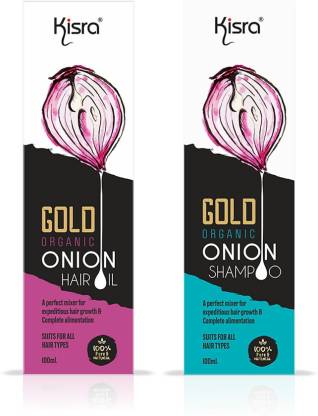 KISRA Organic Onion Hair Oil Ultimate Hair Care Kit Price in India - Buy  KISRA Organic Onion Hair Oil Ultimate Hair Care Kit online at 