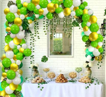  | CAMARILLA Solid Jungle Safari ThemeBalloon Arch Garland Kit/Jungle  Theme Party Supplies for Kids Birthday,Baby Shower/Animal Theme First Birthday  Decoration/Party Favors Item for (Pack of 102pcs) Balloon -  Balloon