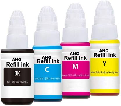 Ang Ink Refill For Canon G Series Gi 790 For Canon Pixma G1000 G1010 G1100 G00 G02 G10 G12 G2100 G3000 G3010 G3012 G3100 G4000 G4010 4 Color Black Tri Color Combo Pack Ink Bottle Ang Flipkart Com