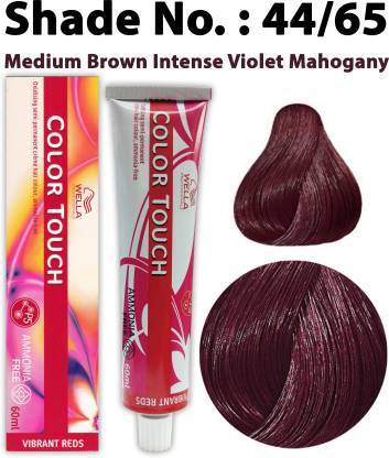 Wella Professionals Color Touch Vibrant Reds Oxidising Semi-Permanent  Ammonia Free Creme Hair Colour 44/65 Colorant Tube 60ml , Brown - Price in  India, Buy Wella Professionals Color Touch Vibrant Reds Oxidising  Semi-Permanent