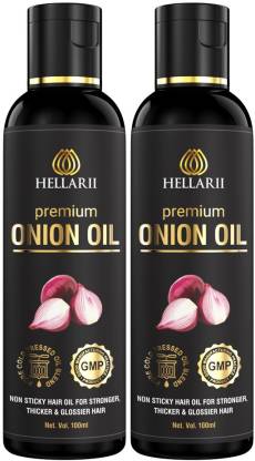 Hellarii 3X Time More Effective Premium Onion Hair Oil - 100ml (Pack of 2) Hair  Oil - Price in India, Buy Hellarii 3X Time More Effective Premium Onion Hair  Oil - 100ml (
