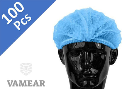 Vamear 100 Pcs Blue Disposable Non 