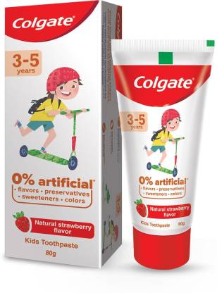 Colgate Kids (3-5 years) Natural Strawberry Flavour Toothpaste  (80 g)