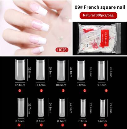 Gleevia 500pc Artificial Nails Natural French Shape | Finger Nail Extension UV/LED Acrylic DIY Long Natural French Nails Tip 500pc Unbreakable Premium Fake Nails Natural - Price in India, Buy Gleevia 500pc Gleevia 500pc Artificial Nails Natural French Shape | Finger Nail Extension UV/LED Acrylic DIY Long Natural French Nails Tip 500pc Unbreakable Premium Fake Nails Natural - Price in India, Buy Gleevia 500pc