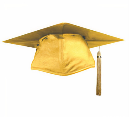 yellow graduation hat