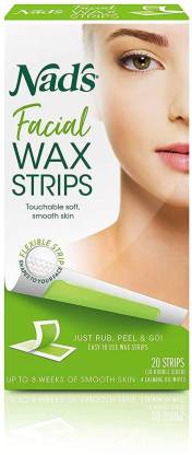 NAD'S Facial Wax Strips Facial Hair Removal Waxing Kit For Women 4 Calming  Oil Wipes Strips - Price in India, Buy NAD'S Facial Wax Strips Facial Hair  Removal Waxing Kit For Women