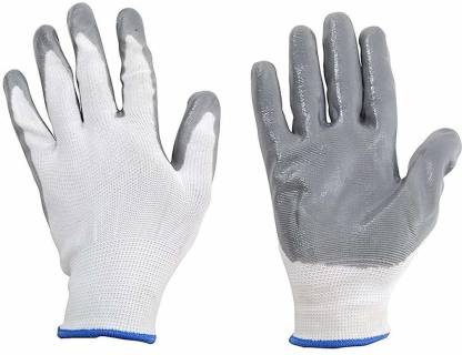 Pacificdeals Safety Reusable Washable Hand Glove Regulars Uses Cotton Knitted Seamless For Covid- 19 Protection, Cleaning Home Office Industry Men Women (Pack Of 1) Polyester  Safety Gloves