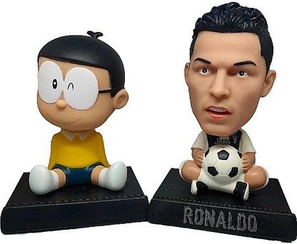 Daiyamondo Japanese cartoon Nobita With Football Player Ronaldo Big Size Bobble Head - Action Figure Moving Head Daiyamondo Japanese cartoon Nobita With Football Player Ronaldo Big Size Bobble Head - Action Figure Moving Head