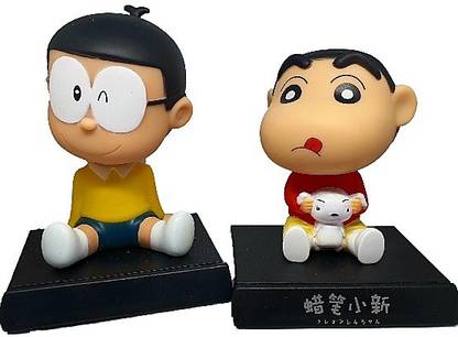 Daiyamondo Japanese cartoon Nobita With Shin Chan With Dog Big Size Bobble Head - Action Figure Moving Daiyamondo Japanese cartoon Nobita With Shin Chan With Dog Big Size Bobble Head - Action Figure Moving