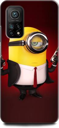 INDICRAFT Back Cover for Mi 10T DETECTIVE, MINION, ART CARTOON, MOVIE,  ANIMATION - INDICRAFT : 