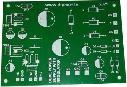 Diycart Dual Power Supply PCB board for 6A4, 10A10 Diode with +5v, POS